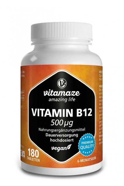 vitamaze vitamin B12 500 dose front