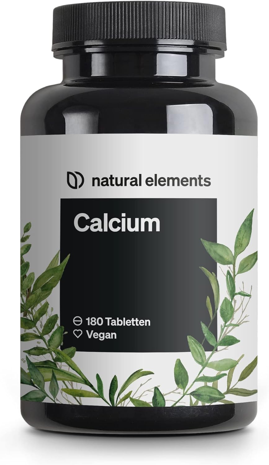 Natural Elements, Kalcium tabletta - 800 mg kalcium kalcium-karbonátból napi adagonként - 180 tabletta