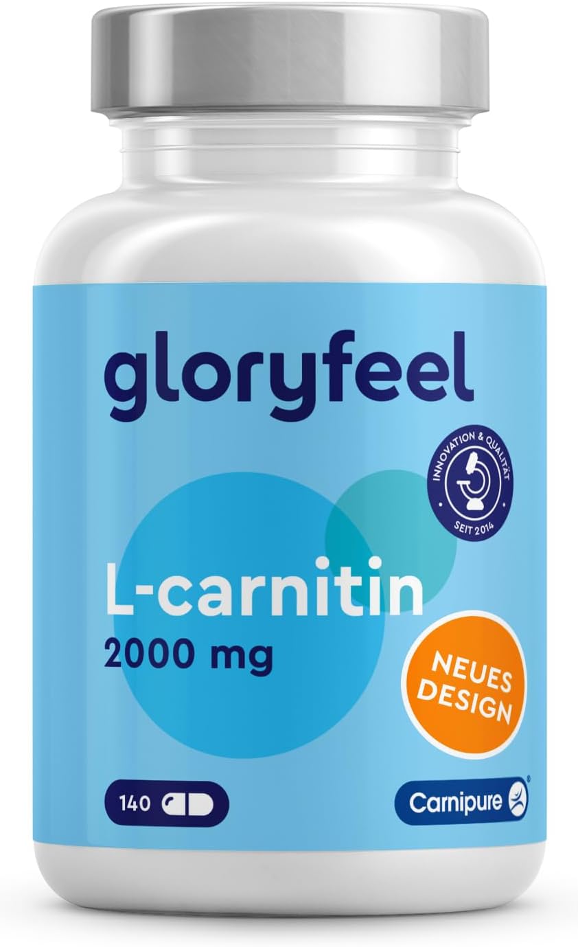 Gloryfeel, L-Carnitine 2000, 140 vegán kapszula