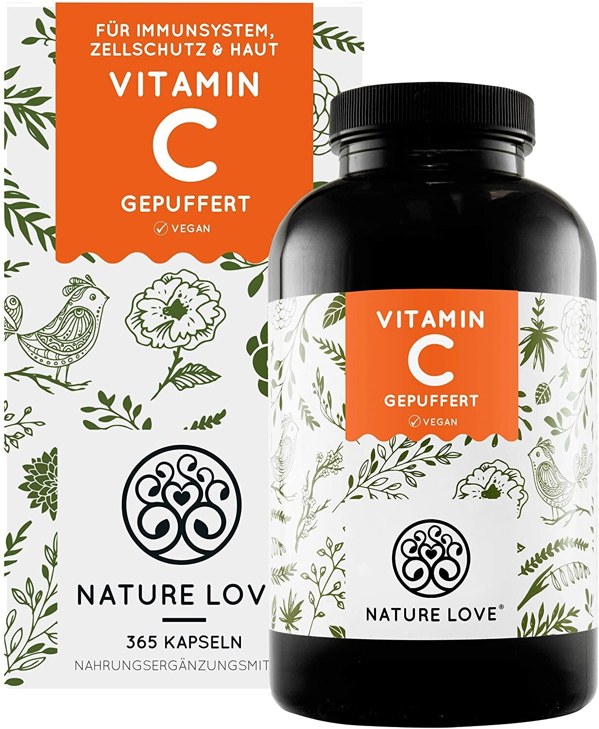 Nature Love C-vitamin pufferelt kapszula, 365 kapszula
