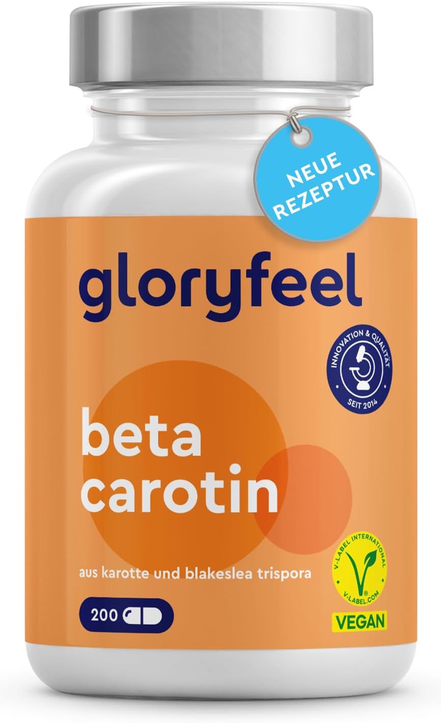 Gloryfeel, Béta karotin kapszula - 200 vegán kapszula