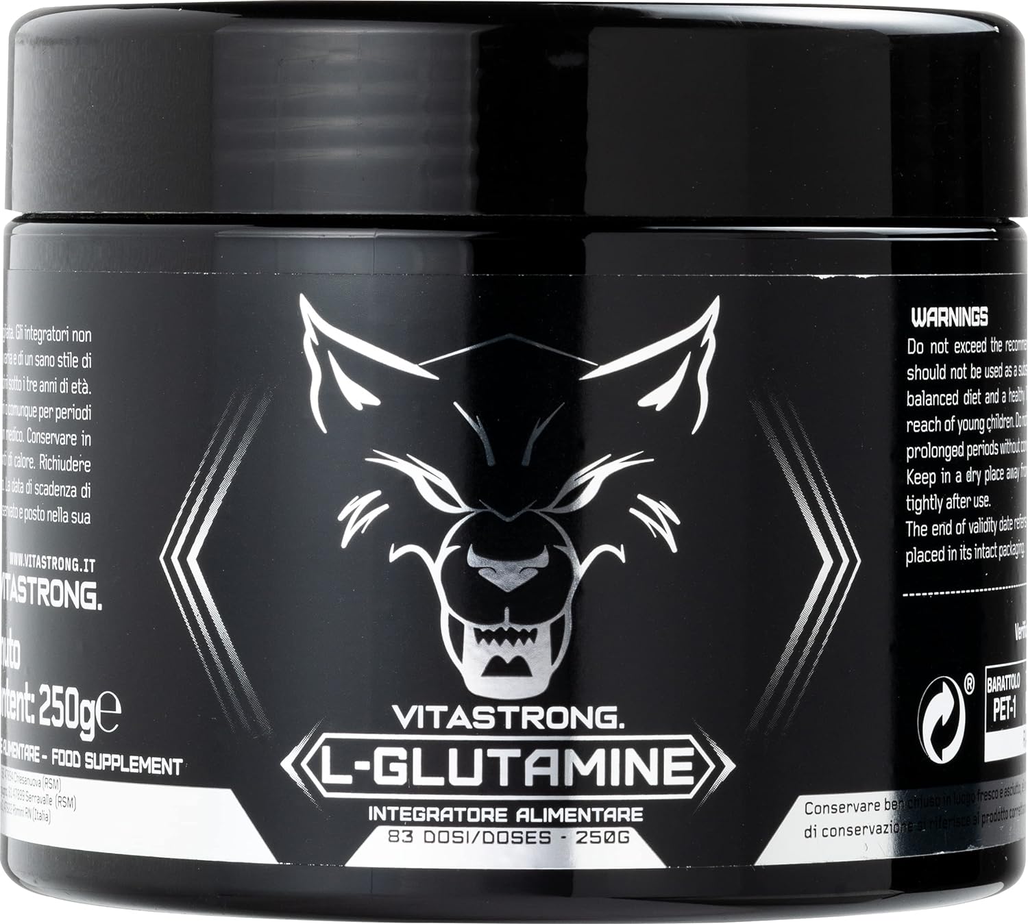 Vitastrong Glutamin 100% Kyowa Quality® Stimulálja a növekedési hormonokat, 250 g