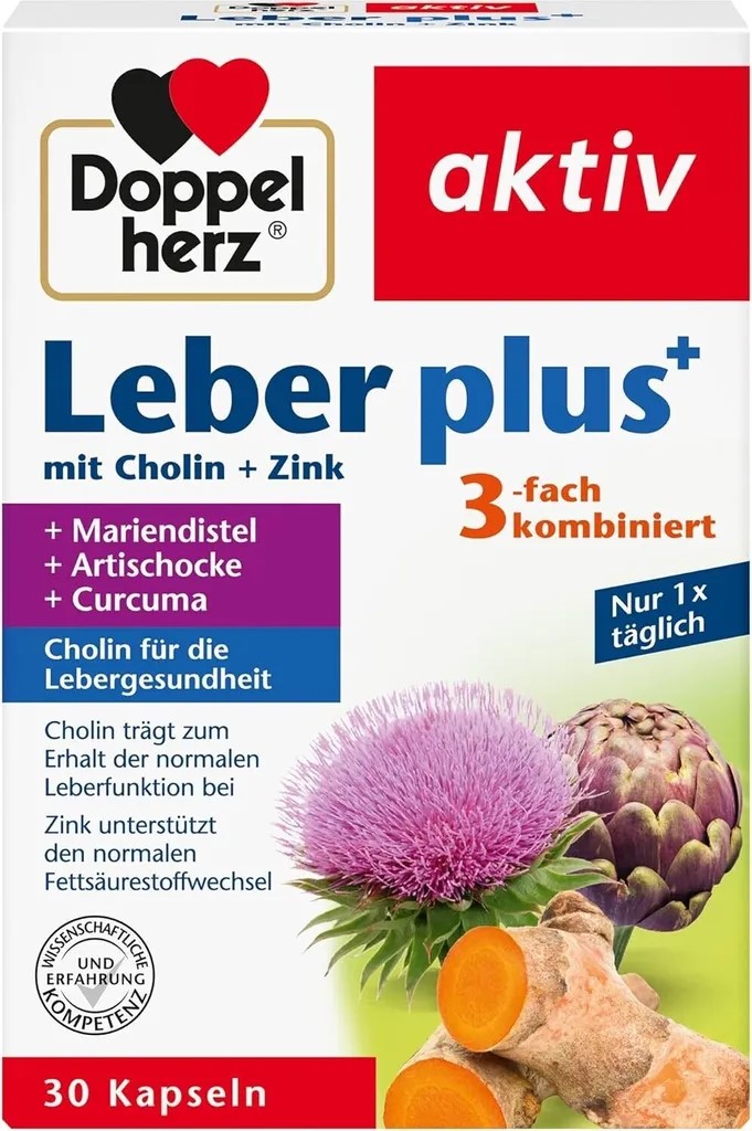 Doppelherz Leber plus mit kolin + cink 80 kapszula