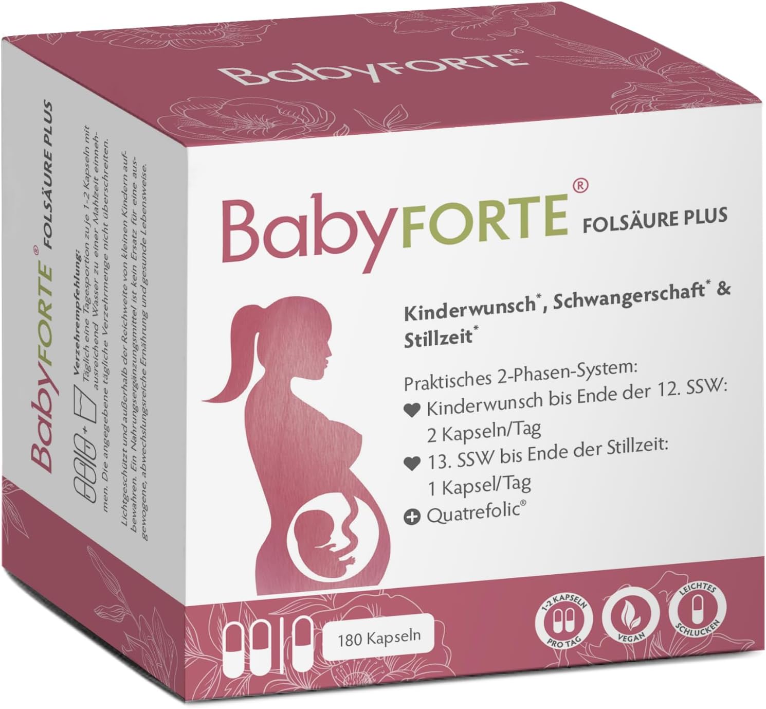 BabyFORTE FolsäurePlus Vitaminok terhességhez és szoptatáshoz 180 kapszula