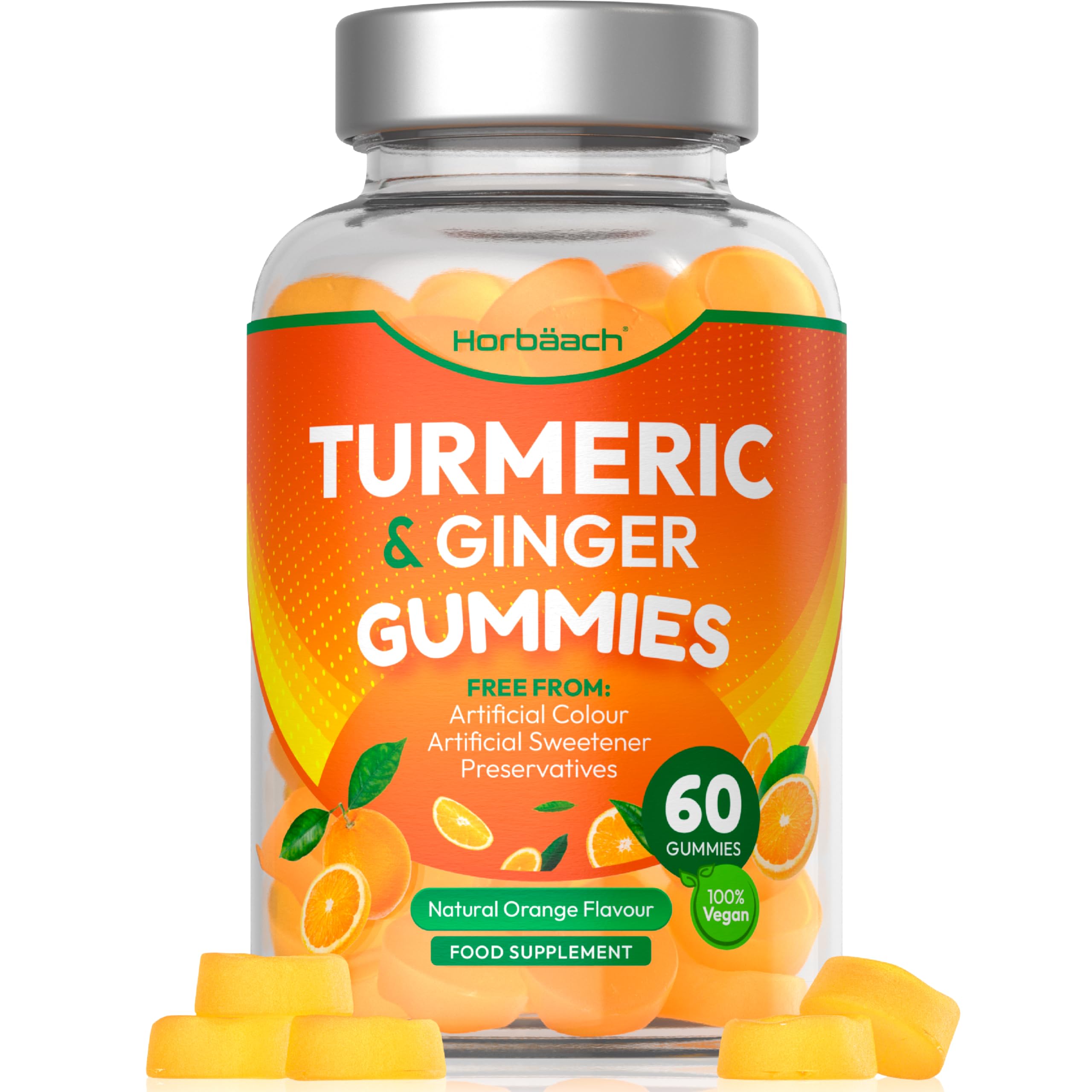 Horbäach turmeric & ginger 60 gumicukor