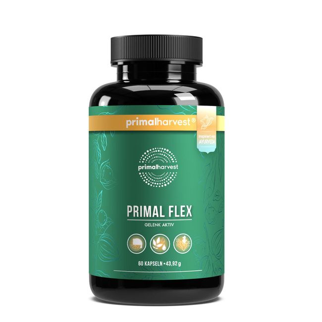 Primal Flex - kapszula kollagénnel, magnéziummal és C-vitaminnal az izmok, porcok és csontok számára, 60 kapszula