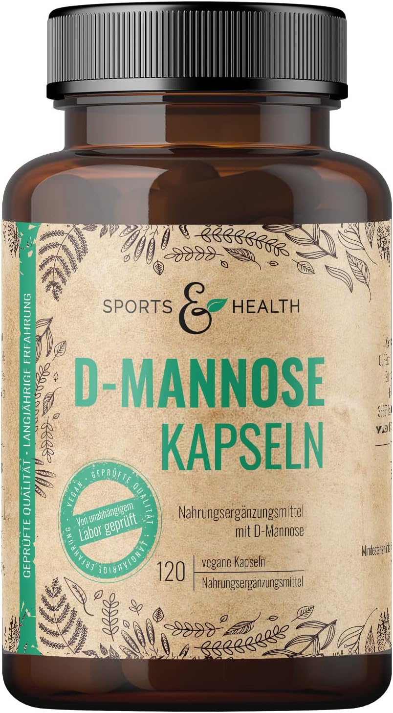 Sport and Health, D - Mannose, 120 kapszula, 97 g