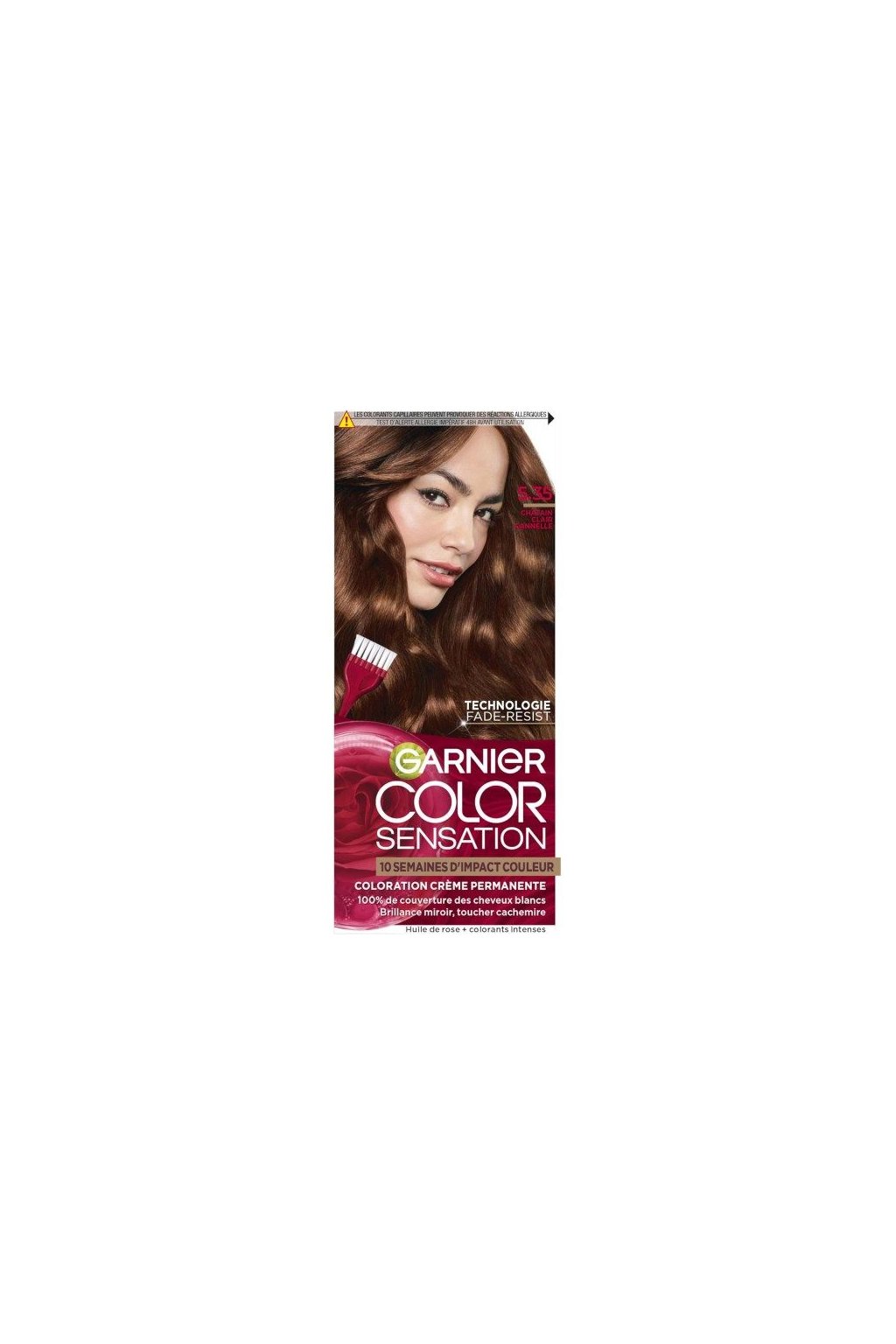 535 light cinnamon brown garnier color sensation permanent cream hair color