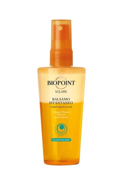 Biopoint, Balsamo Solar, balzám na vlasy ve spreji pro ochranu proti chlóru a slunci, 100 ml