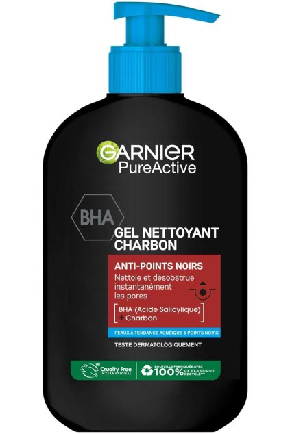 38380 garnier deep cleanser carbon pure active gel face 250 ml