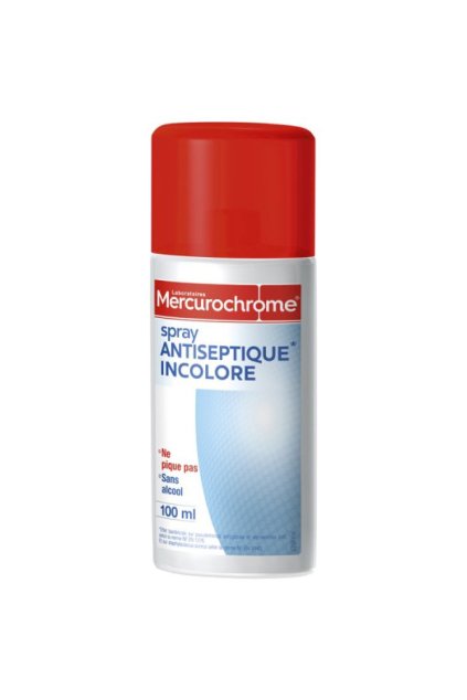 34507 mercurochrom bezbarvy antisepticky sprej 100ml