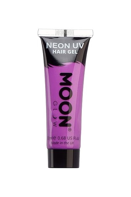 37048 moon glow neonovy uv gel 20 ml intenzivni fialova docasna barva na vlasy