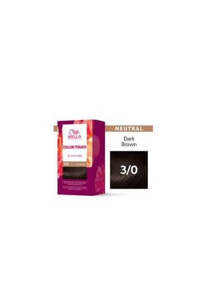 37711 wella professionals color touch kits 3 0 dark brown tmave hneda 130ml