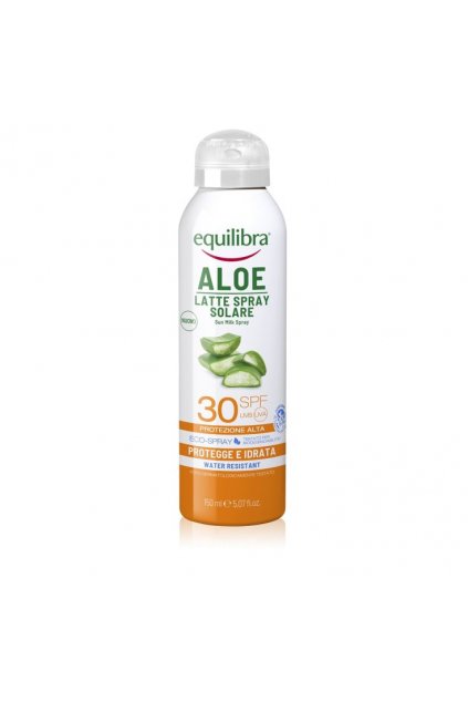 Equilibra, Aloe Milk Spray Spf30, opalovací mléko ve spreji, 150 ml