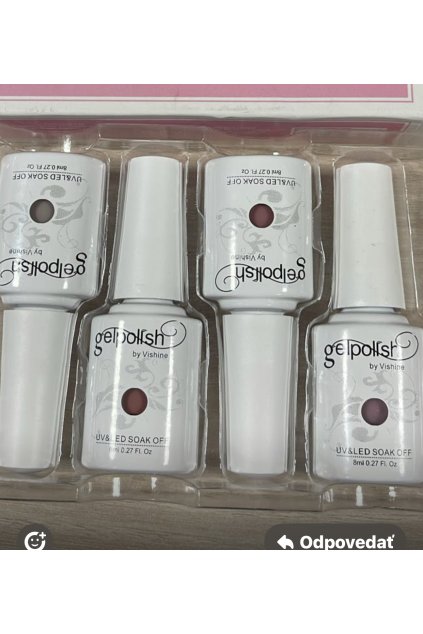 26231 vishine jelly gel set 4x8ml m121 m122 m125 m126