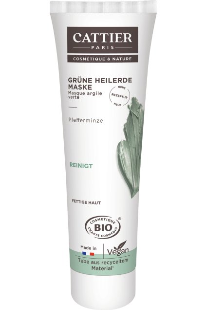 cattier paris green clay mask for oily combination skin 100 ml 2081396 en