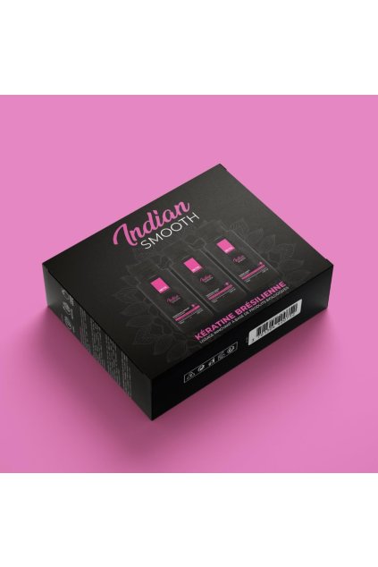 38986 iniya indian smooth smoothing set 120 ml x3 ks sampon balzam a maska poskozena krabice