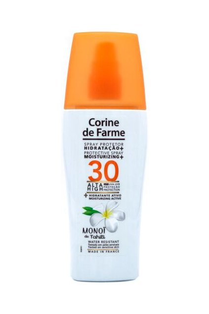 Corine De Farme, hydratační opalovací mléko ve spreji SPF30, 150 ml