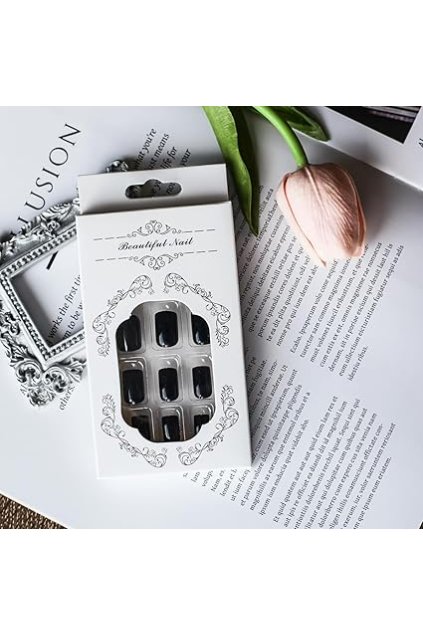 47230 ralzemter kratke nalepovaci nehty ctvercove akrylove umele 24ks