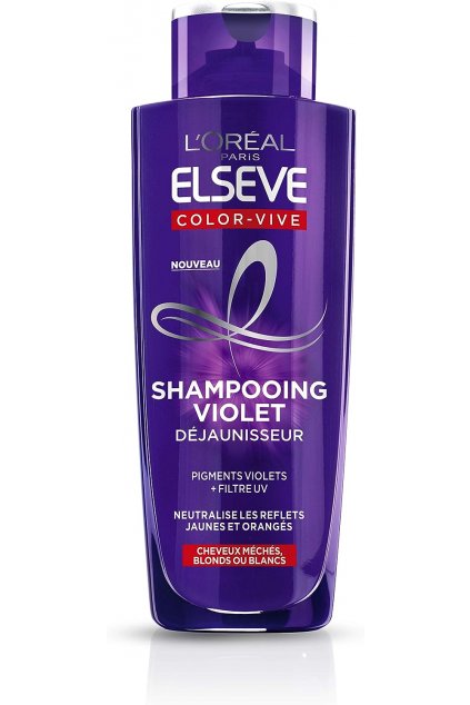 L'Oréal Paris - Elseve Color-Vive Purple šampon pro blond, odbarvené, melírované nebo bílé vlasy - neutralizuje žluté a oranžové odlesky