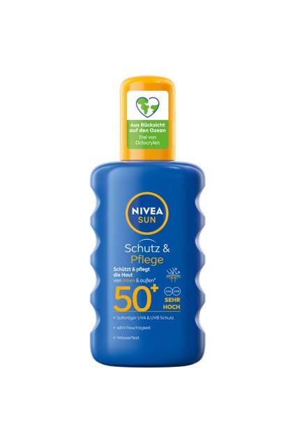 Opalovací krém Nivea ve spreji, Protect&Hydrate, SPF 50+, 200 ml