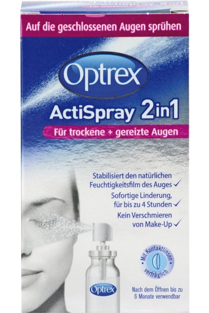 Optrex Actispray 2in1, oční sprej pro suché oči, 10 ml