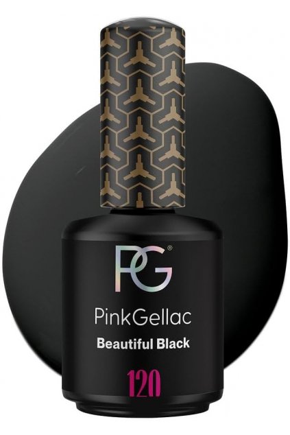 Pink Gellac 120 Beautiful Black Soak-Off UV/LED Gel Polish
