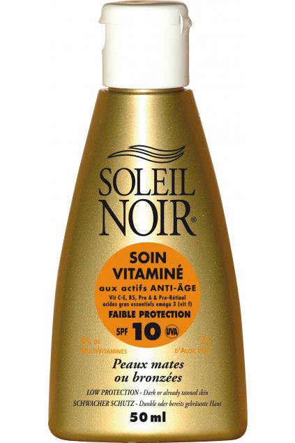 Soleil Noir, opalovací péče, SPF10, 50 ml