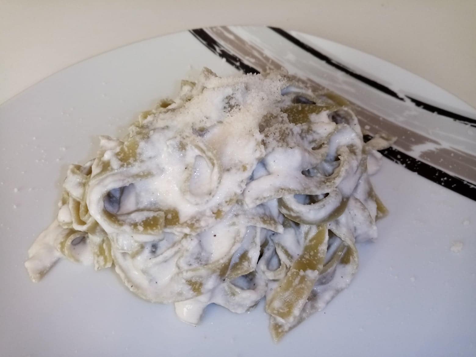 Špenátové tagliatelle so syrovou omáčkou