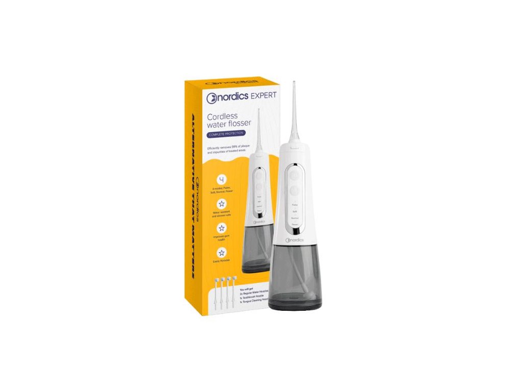 Elektrická ústna sprcha bezdrôtová EA139W Nordics Oral Care 300ml dospelých