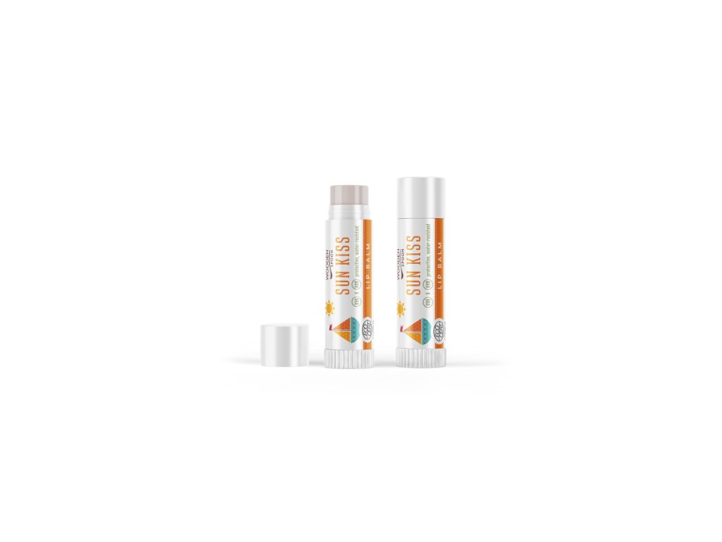 Opaľovací balzam na pery SUN KISS Wooden Spoon 4,3ml ECO CERT Cosmos Organic