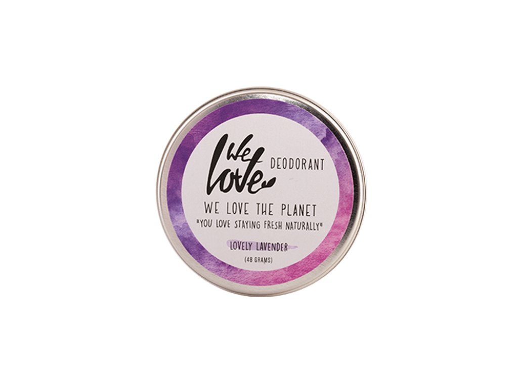 Prírodný krémový deodorant "Lovely Lavender" We Love the Planet 48 g ZERO PLASTIC