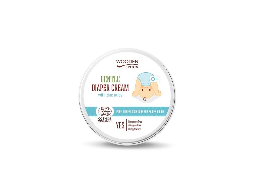 Bio zinkové maslo na upokojenie pokožky a proti zapareninám Wooden Spoon 15ml ECO CERT Cosmos Organic