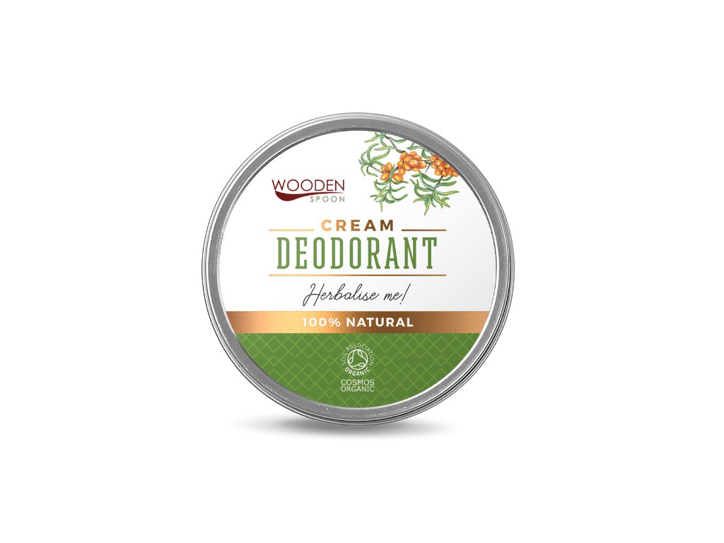 Prírodný krémový dezodorant "Herbalise Me!" Wooden Spoon 15ml Soil association organic