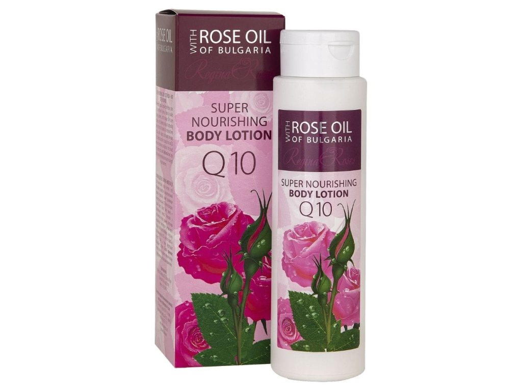 Telové mlieko s Q10 s ružovým olejom Regina Roses 250 ml tekutá