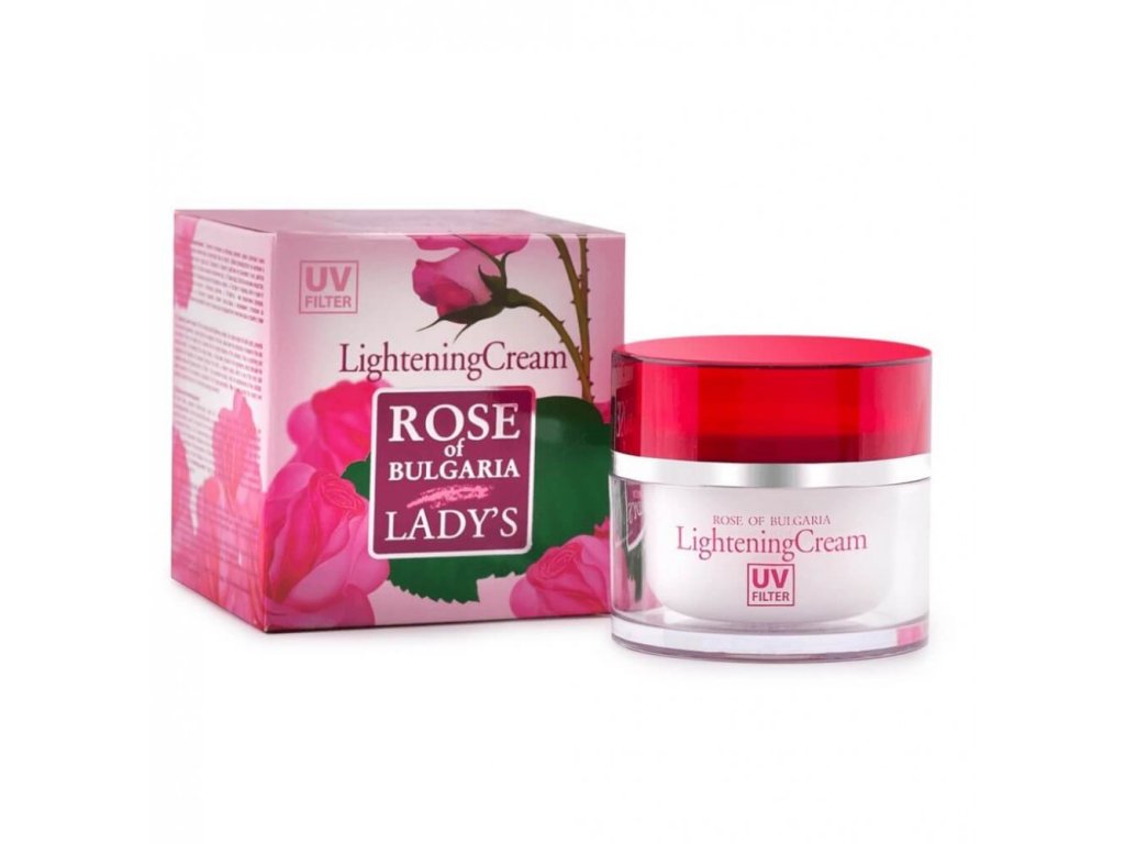 Zosvetľujúci pleťový krém z ružovej vody Rose of Bulgaria 50 ml krém