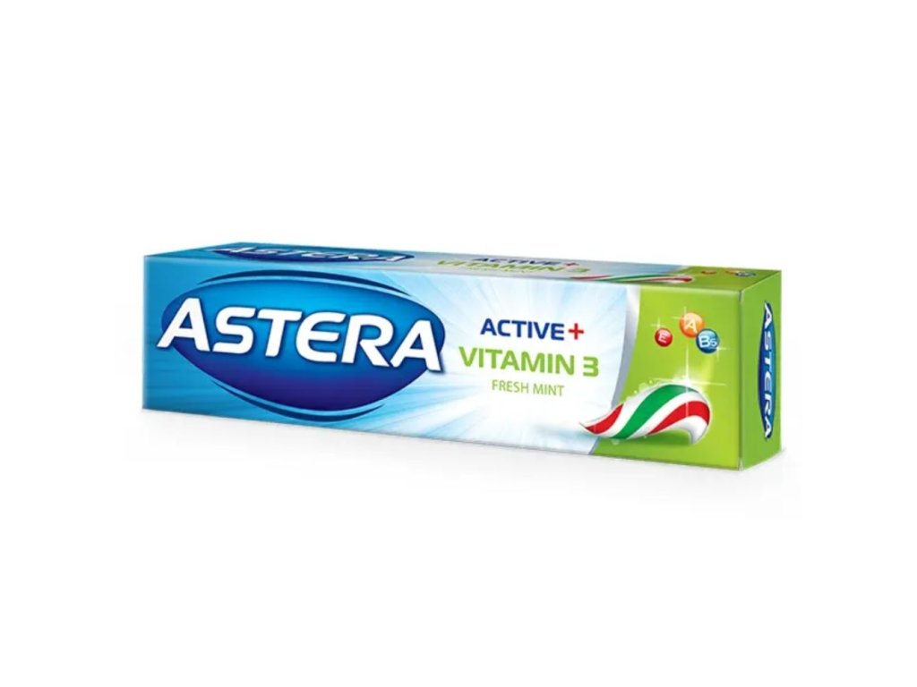 Zubná pasta Vitamín 3 Astera Active Aroma 100 ml svieža