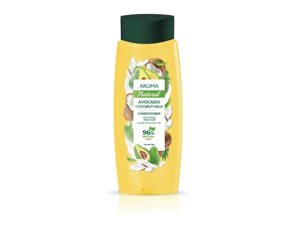 Kondicionér na jemné a slabé vlasy Avokádo a kokosové mlieko Aroma 400 ml jemné