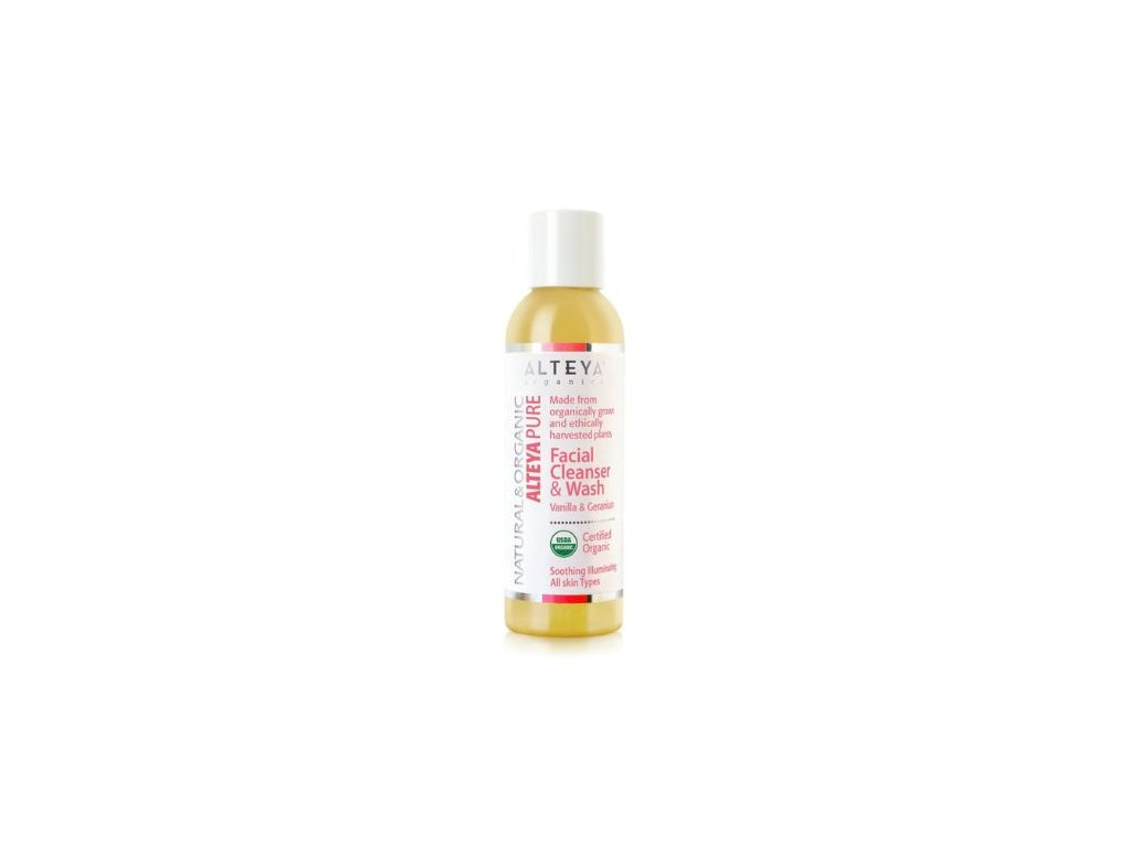 Čistiaci gél na tvár Vanilka a geranium Alteya Organics 150 ml USDA ORGANIC