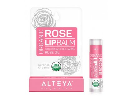 Balzam na pery s ružovým olejom Alteya Organics 5 g