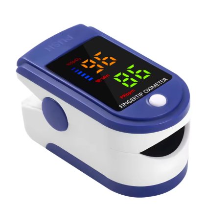 Prstový presný pulzný oxymeter s LED displejom