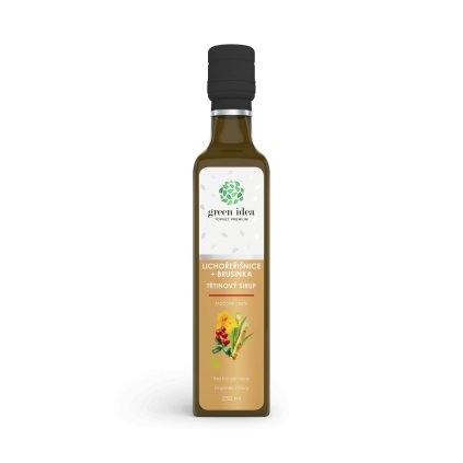 24550 green idea kapucinka brusnica sirup trstinovy 250 ml