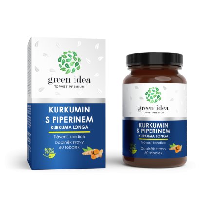 24610 green idea kurkumin s piperinom bylinny extrakt kapsuly 60 ks