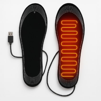 Efektívne elektricky vyhrievané vložky do topánok s USB