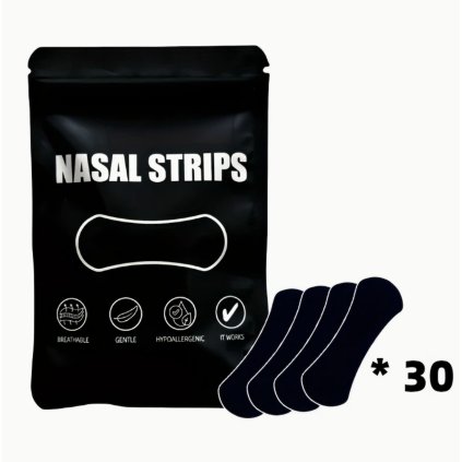 Komfortné nalepovacie nosové pásiky na lepšie dýchanie