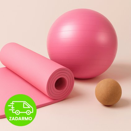 Praktický jogový balíček na cvičenie, masáž a relaxáciu