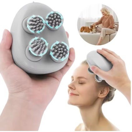 Relaxačný bezdrôtový elektrický masážny prístroj na hlavu