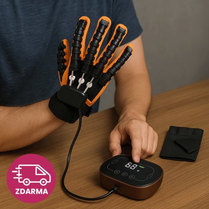 Robotická rehabilitačná rukavica s pneumatickým tréningom – domáca terapia bez námahy