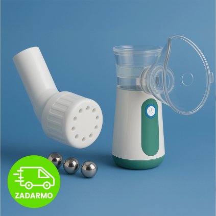 Spoľahlivý respiračný duo set – MESH inhalátor + OPEP trenažér