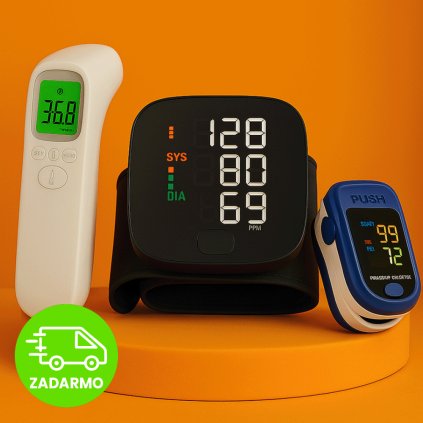 Výhodný balíček – Tlakomer na zápästie + Oxymeter + Digitálny teplomer